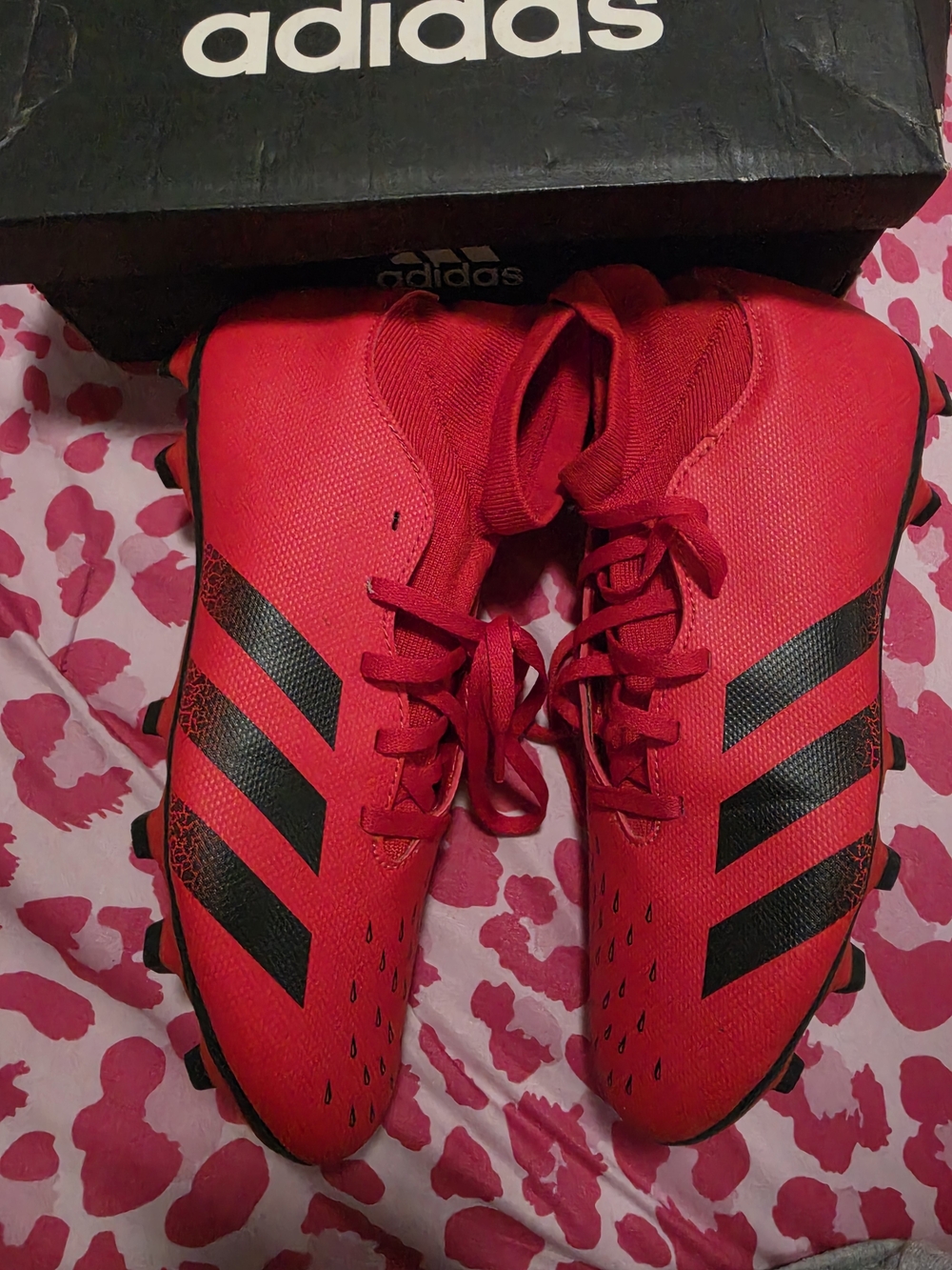 Adidas Men Predator Freak Red Soccer Cleats